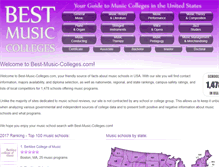 Tablet Screenshot of best-music-colleges.com